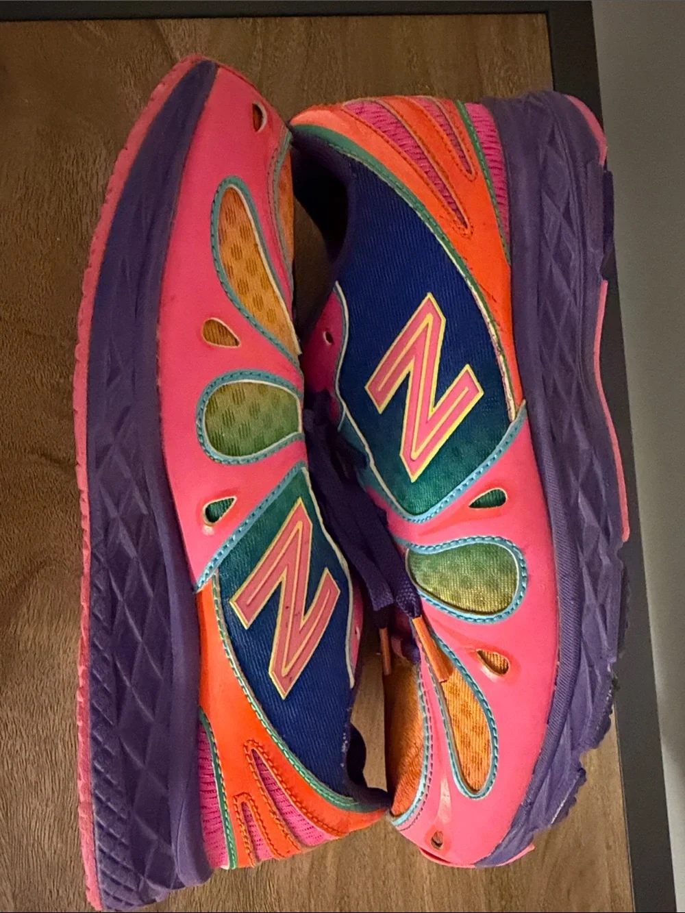 New Balance Kids Colorful Sneakers - Pink, Orange, Purple, Blue & Green